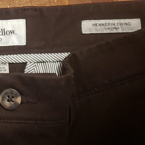 NEW WITH TAGS NWT Brown Goodfellow & Co hennepin chino slim stretch 34x34 - Picture 3 of 12